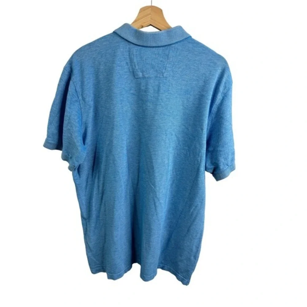 Banana Republic Size XL Men's Polo Golf‎ Shirt Blue Short Sleeve 100% Cotton